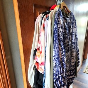 Lot blouses Large L XL 10 cardigan